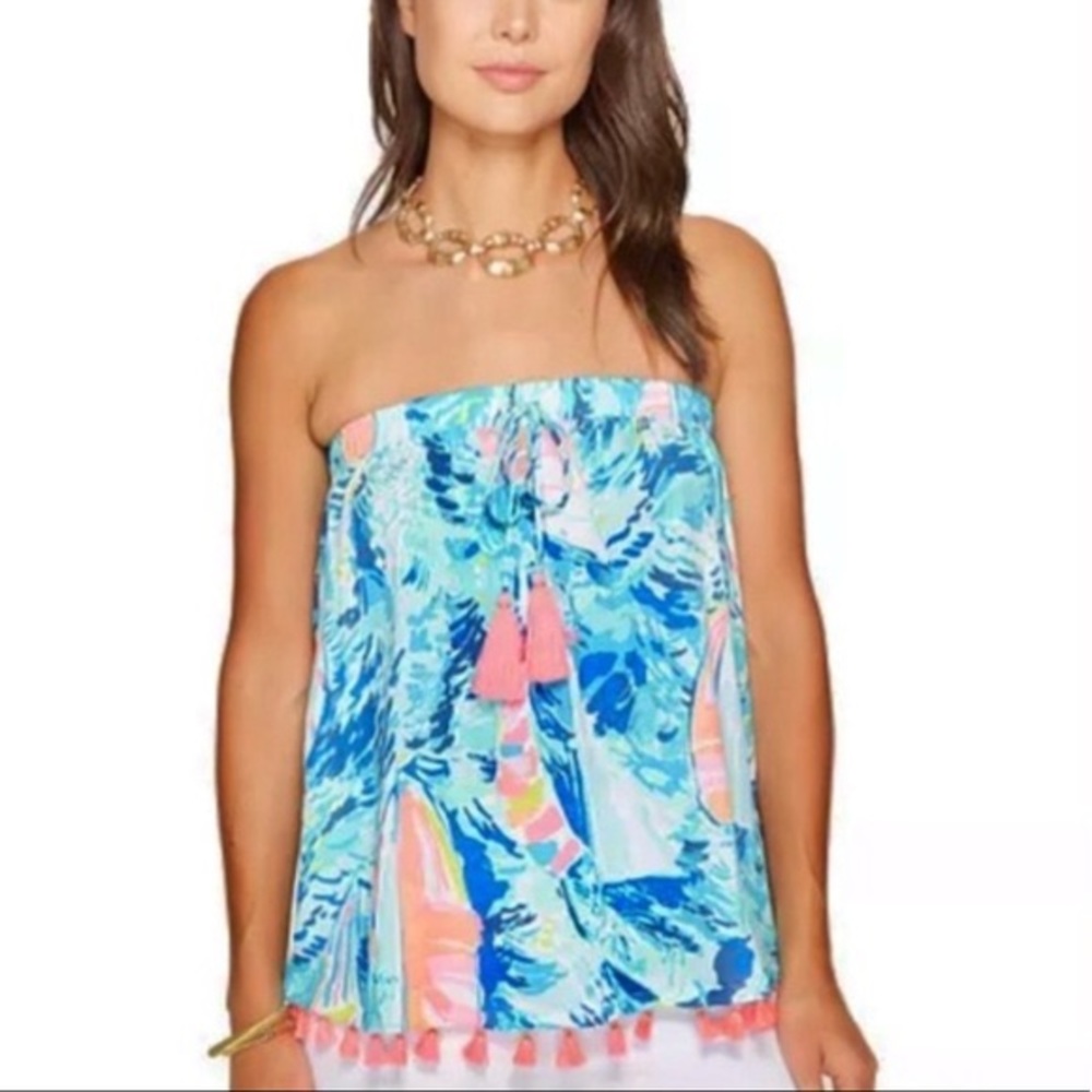 lilly pulitzer palma top sz l